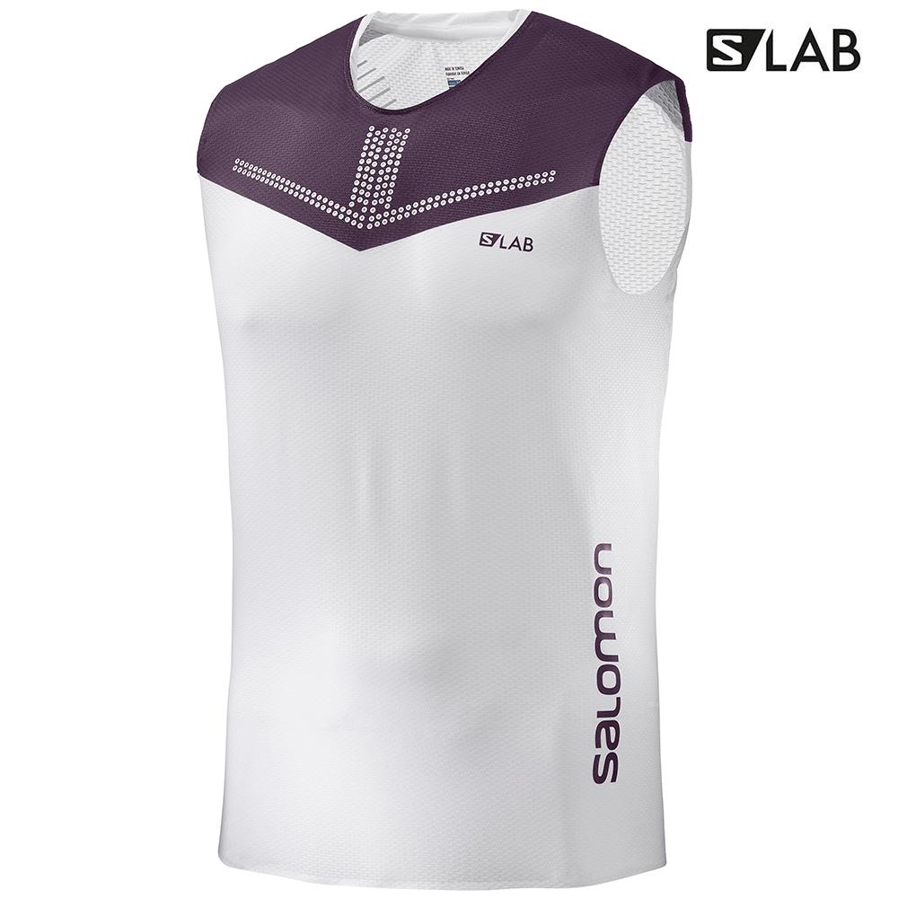 SALOMON S/LAB SENSE M Philippines - Men's Tank - White | 254083-NDY